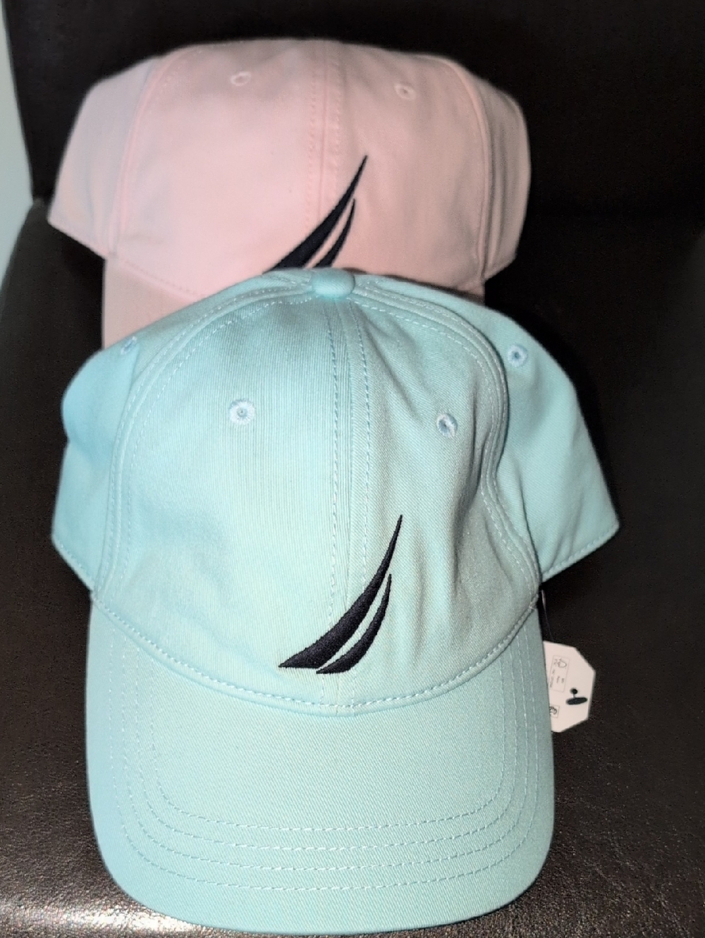 Nautica Embroidered Baseball Cap - Light Blue & Pink